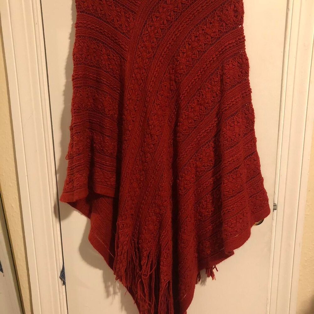 Women's Red and Burgundy Coat